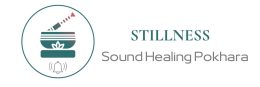 Official logo of Stillness Sound Healing Pokhara, offering sound healing, meditation, and holistic wellness services in Pokhara, Nepal.